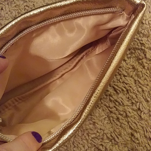 bareMinerals Bags Gold Makeup Bag Poshmark